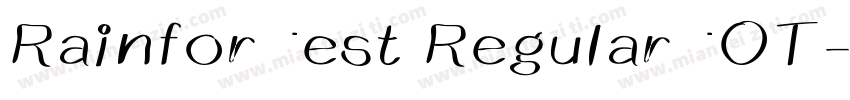 Rainforest RegularOT字体转换